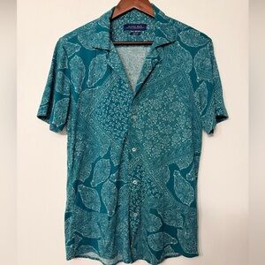 Zara Green Short Sleeves button down